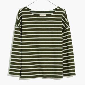 Madewell Luxe Long-Sleeve Tee in Casler Stripe